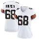 ＃68 Women's Cam Robinson White Game Cleveland Browns Jersey