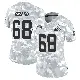 ＃68 Women's Coziah Izzard Arctic Camo Limited Cleveland Browns 2024 Salute to Service Jersey