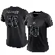 ＃68 Women's Coziah Izzard Black Limited Cleveland Browns Reflective Jersey