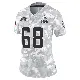 ＃68 Women's Jackson Barton Arctic Camo Limited Cleveland Browns 2024 Salute to Service Jersey
