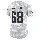 ＃68 Women's Jackson Barton Arctic Camo Limited Cleveland Browns 2024 Salute to Service Jersey