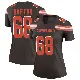 ＃68 Women's Jackson Barton Brown Legend Cleveland Browns Jersey
