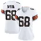 ＃68 Women's Jackson Barton White Game Cleveland Browns Jersey