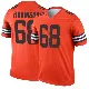 ＃68 Youth Cam Robinson Orange Legend Cleveland Browns Inverted Jersey