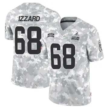 ＃68 Youth Coziah Izzard Arctic Camo Limited Cleveland Browns 2024 Salute to Service Jersey