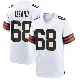 ＃68 Youth Coziah Izzard White Game Cleveland Browns Jersey