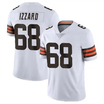 ＃68 Youth Coziah Izzard White Limited Cleveland Browns Vapor Untouchable Jersey