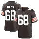 ＃68 Youth Jackson Barton Brown Game Cleveland Browns Team Color Jersey