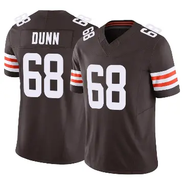 ＃68 Youth Michael Dunn Brown Limited Cleveland Browns Vapor F.U.S.E. Jersey