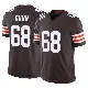 ＃68 Youth Michael Dunn Brown Limited Cleveland Browns Vapor F.U.S.E. Jersey