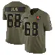 ＃68 Youth Michael Dunn Olive Limited Cleveland Browns 2025 Salute to Service Jersey