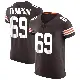 ＃69 Men's Lorenzo Thompson Brown Elite Cleveland Browns Vapor Jersey