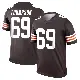 ＃69 Men's Lorenzo Thompson Brown Legend Cleveland Browns Jersey