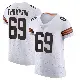 ＃69 Men's Lorenzo Thompson White Elite Cleveland Browns Vapor Jersey