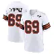 ＃69 Men's Lorenzo Thompson White Game Cleveland Browns 1946 Collection Alternate Jersey