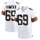 ＃69 Men's Lorenzo Thompson White Game Cleveland Browns Jersey