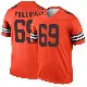 ＃69 Men's Tyre Phillips Orange Legend Cleveland Browns Inverted Jersey