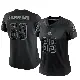＃69 Women's Lorenzo Thompson Black Limited Cleveland Browns Reflective Jersey