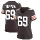 ＃69 Women's Lorenzo Thompson Brown Game Cleveland Browns Team Color Jersey