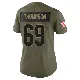 ＃69 Women's Lorenzo Thompson Olive Limited Cleveland Browns 2025 Salute to Service Jersey