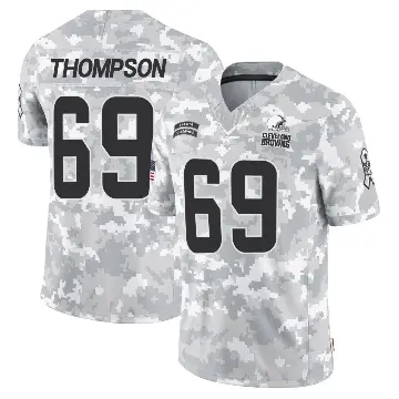 ＃69 Youth Lorenzo Thompson Arctic Camo Limited Cleveland Browns 2024 Salute to Service Jersey