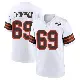 ＃69 Youth Lorenzo Thompson White Game Cleveland Browns 1946 Collection Alternate Jersey