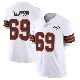 ＃69 Youth Lorenzo Thompson White Limited Cleveland Browns Vapor 1946 Collection Alternate Jersey