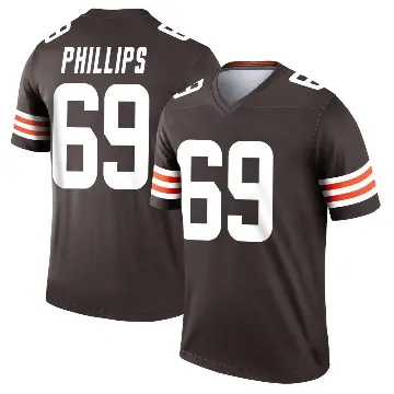 ＃69 Youth Tyre Phillips Brown Legend Cleveland Browns Jersey