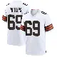 ＃69 Youth Tyre Phillips White Game Cleveland Browns Jersey