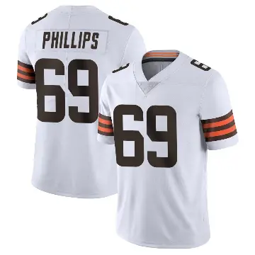 ＃69 Youth Tyre Phillips White Limited Cleveland Browns Vapor Untouchable Jersey