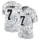 ＃7 Men's Dustin Hopkins Arctic Camo Limited Cleveland Browns 2024 Salute to Service Jersey