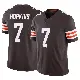 ＃7 Men's Dustin Hopkins Brown Limited Cleveland Browns Vapor F.U.S.E. Jersey