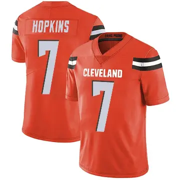 ＃7 Men's Dustin Hopkins Orange Limited Cleveland Browns Alternate Vapor Untouchable Jersey