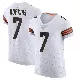 ＃7 Men's Dustin Hopkins White Elite Cleveland Browns Vapor Jersey