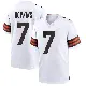 ＃7 Men's Dustin Hopkins White Game Cleveland Browns Jersey