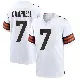 ＃7 Men's Tyson Campbell White Game Cleveland Browns Jersey