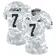 ＃7 Women's Dustin Hopkins Arctic Camo Limited Cleveland Browns 2024 Salute to Service Jersey