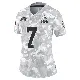 ＃7 Women's Dustin Hopkins Arctic Camo Limited Cleveland Browns 2024 Salute to Service Jersey