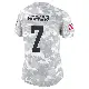 ＃7 Women's Dustin Hopkins Arctic Camo Limited Cleveland Browns 2024 Salute to Service Jersey