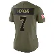 ＃7 Women's Dustin Hopkins Olive Limited Cleveland Browns 2025 Salute to Service Jersey
