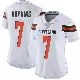 ＃7 Women's Dustin Hopkins White Limited Cleveland Browns Vapor Untouchable Jersey