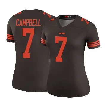 ＃7 Women's Tyson Campbell Brown Legend Cleveland Browns Color Rush Jersey