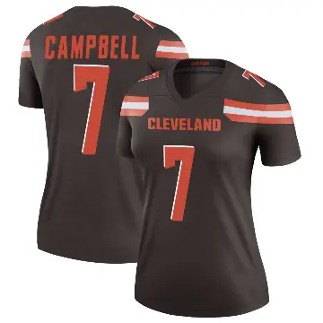 ＃7 Women's Tyson Campbell Brown Legend Cleveland Browns Jersey
