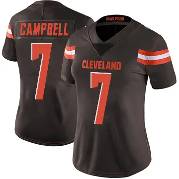 ＃7 Women's Tyson Campbell Brown Limited Cleveland Browns Team Color Vapor Untouchable Jersey