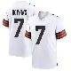 ＃7 Youth Dustin Hopkins White Game Cleveland Browns Jersey