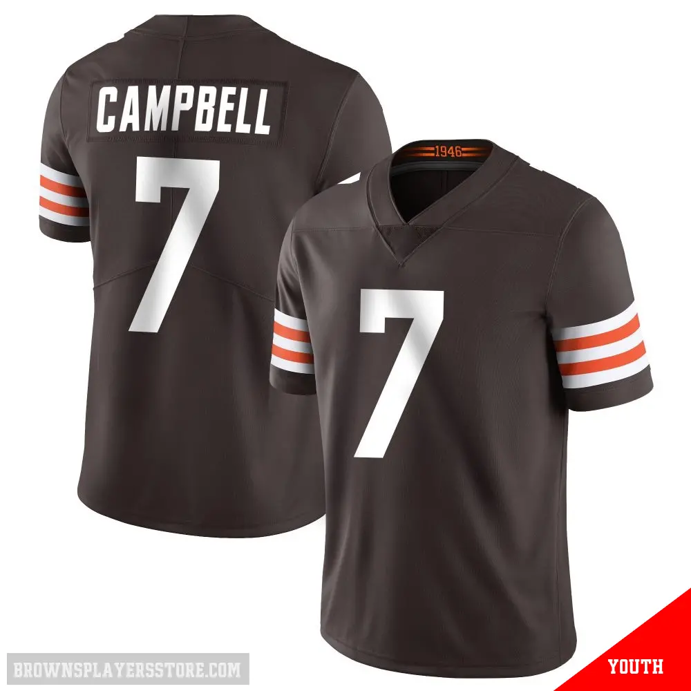＃7 Youth Tyson Campbell Brown Limited Cleveland Browns Team Color Vapor Untouchable Jersey