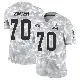 ＃70 Men's Zak Zinter Arctic Camo Limited Cleveland Browns 2024 Salute to Service Jersey
