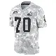 ＃70 Men's Zak Zinter Arctic Camo Limited Cleveland Browns 2024 Salute to Service Jersey