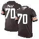 ＃70 Men's Zak Zinter Brown Legend Cleveland Browns Jersey