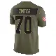 ＃70 Men's Zak Zinter Olive Limited Cleveland Browns 2025 Salute to Service Jersey